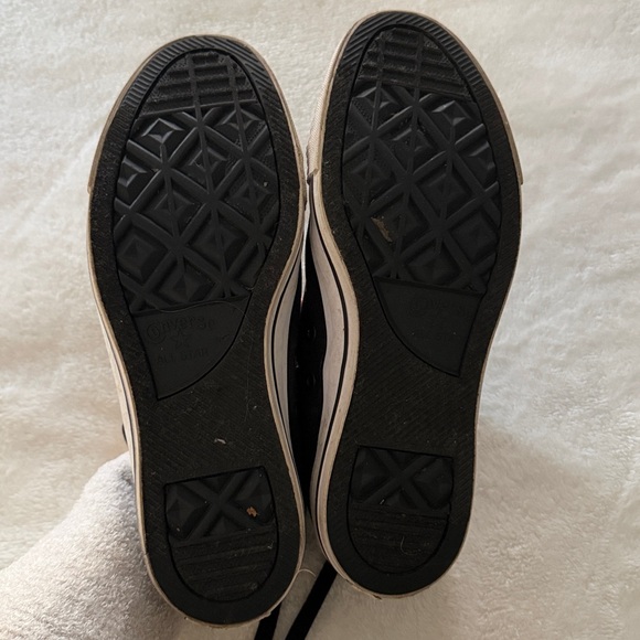 Converse Black and Bright Green High-Tops - Picture 6 of 6